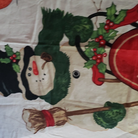 GLITZY FROSTY with Sled Door Panel Large Craft Fabric - Picture 5 of 5